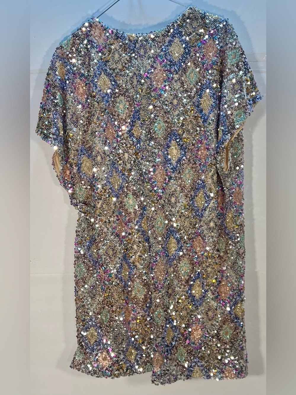 By Together Sequin Embellished Multicolor Shift Dress Size Small